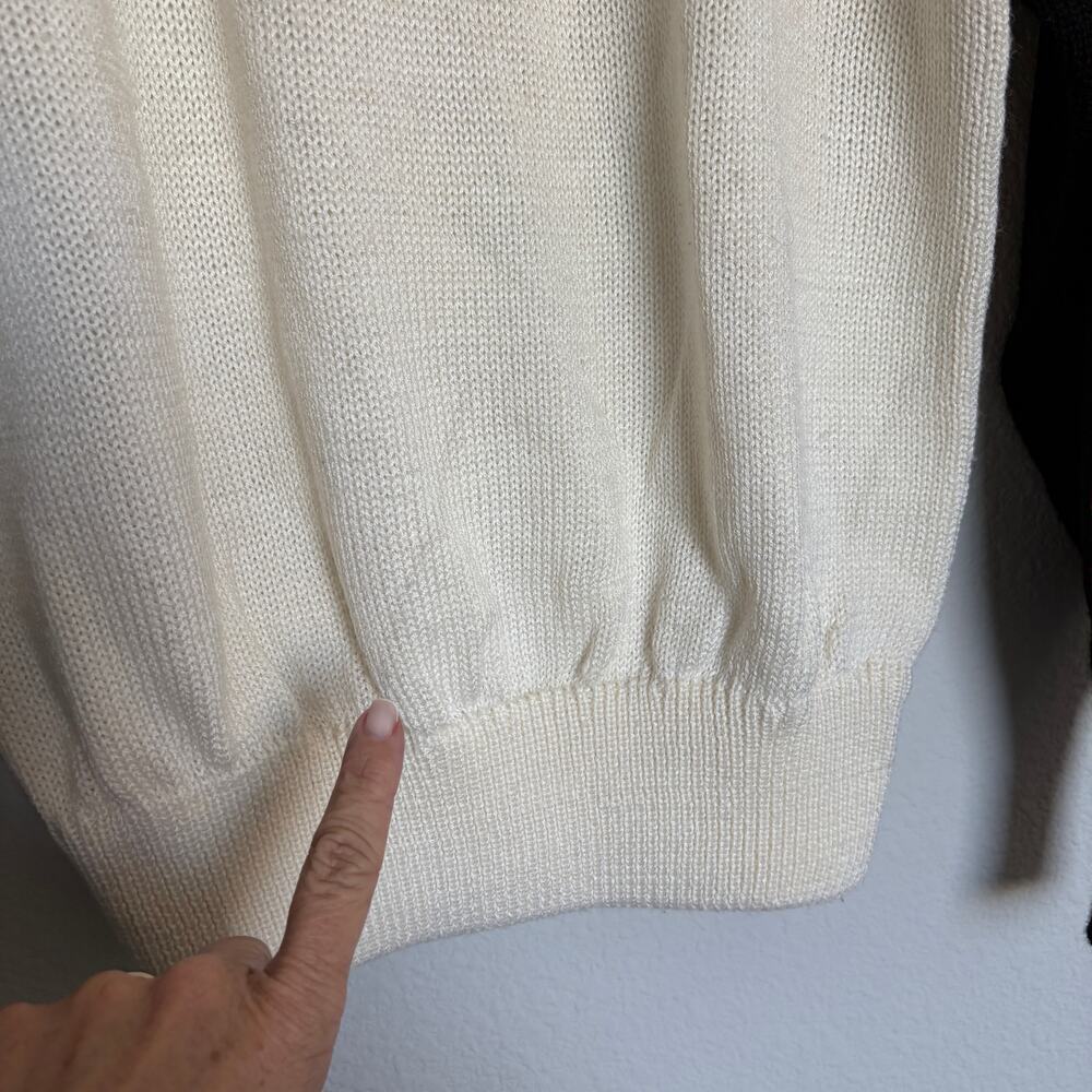 VTG 80s Obermeyer Apres Ski Sweater Wool Blend Colorblock XL GaperDay - Picture 7 of 8